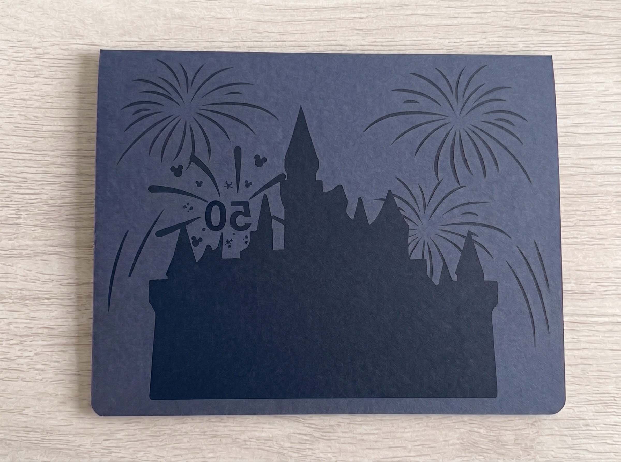 Disneyland Birthday Card, back view