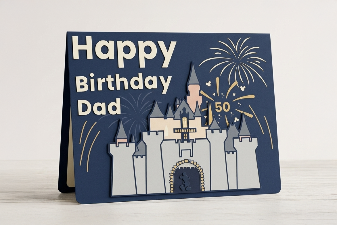 Dad's 50th Birthday Card front
