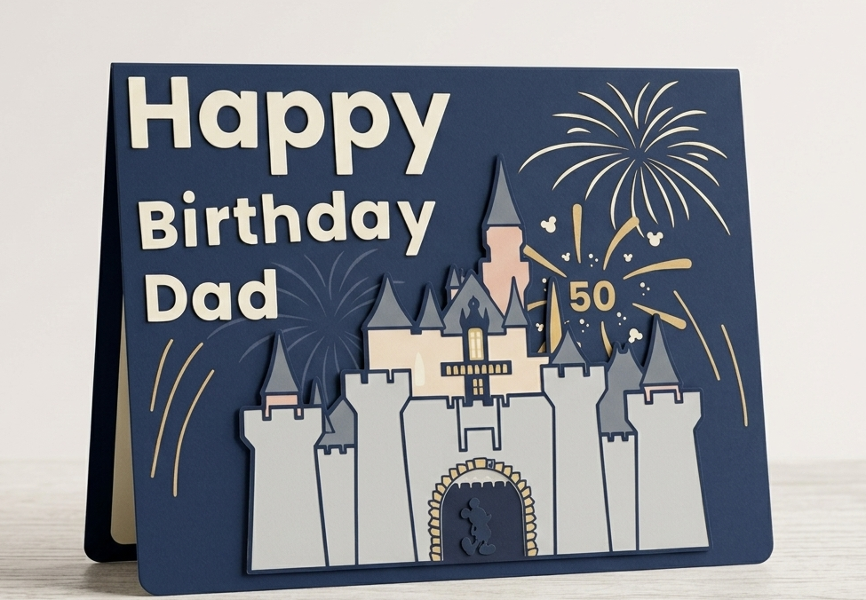 Disneyland Birthday Card, front view
