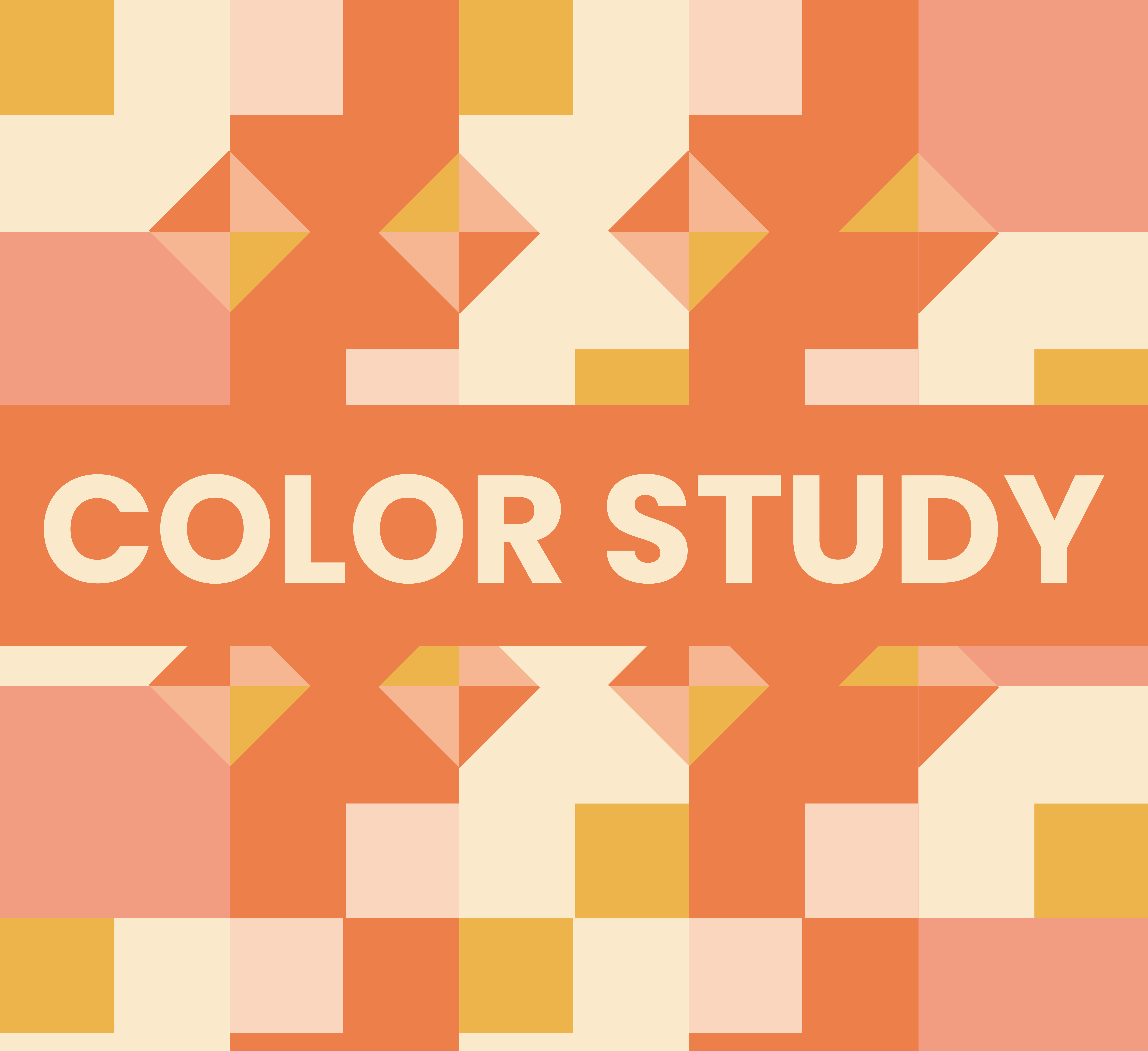 Color Study masthead: geometric pattern tiles spelling COLOR STUDY