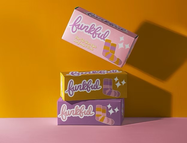 Funkful shoebox packaging